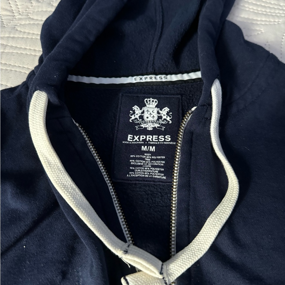navy blue express men’s hoodie